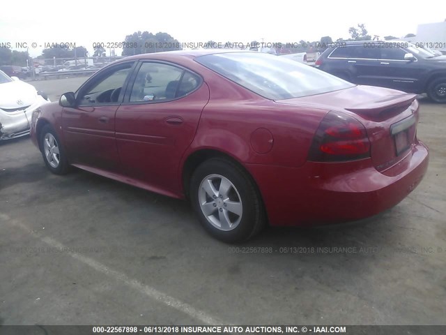2G2WP552271219428 - 2007 PONTIAC GRAND PRIX RED photo 3