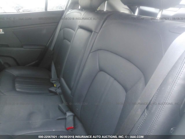 KNDPC3A22D7402994 - 2013 KIA SPORTAGE EX SILVER photo 8