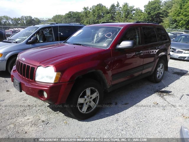 1J4GR48KX6C223438 - 2006 JEEP GRAND CHEROKEE LAREDO/COLUMBIA/FREEDOM 红色 照片 2