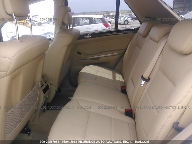4JGBB8GB3BA725206 - 2011 MERCEDES-BENZ ML 350 4MATIC WHITE photo 8
