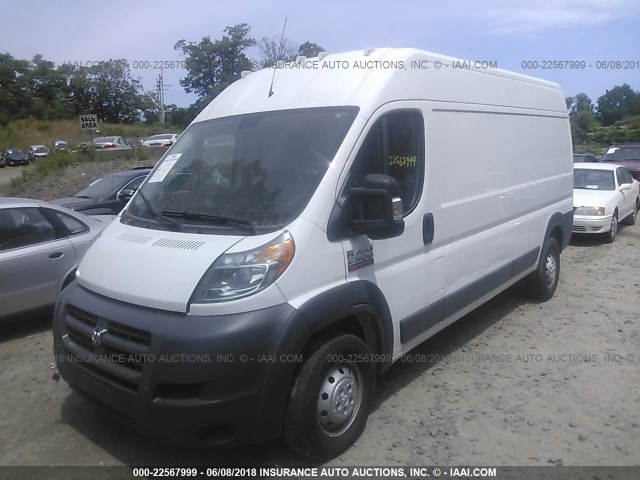 3C6TRVDG1GE114931 - 2016 RAM PROMASTER 2500 2500 HIGH WHITE photo 2