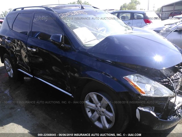 JN8AZ08TX6W430041 - 2006 NISSAN MURANO SL/SE/S Navy photo 1