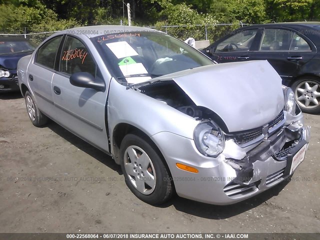 1B3ES26C43D261529 - 2003 DODGE NEON SE SILVER photo 1