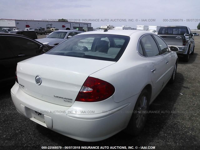 2G4WE587271240722 - 2007 BUICK LACROSSE CXS WHITE photo 4