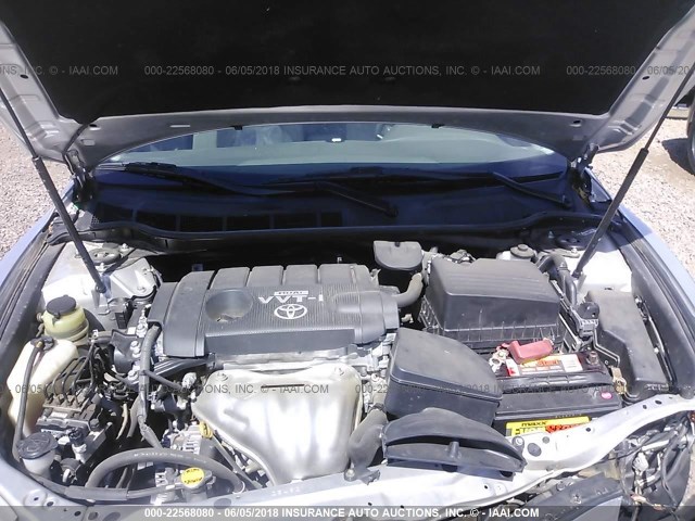 4T1BF3EK2AU032618 - 2010 TOYOTA CAMRY SE/LE/XLE 银色 照片 10