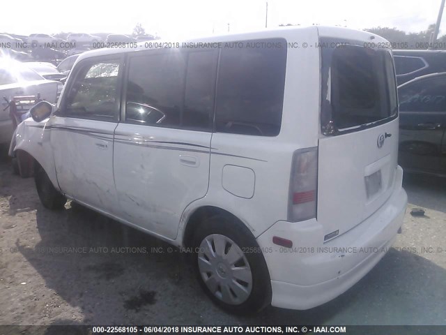 JTLKT324664085949 - 2006 TOYOTA SCION XB WHITE photo 3