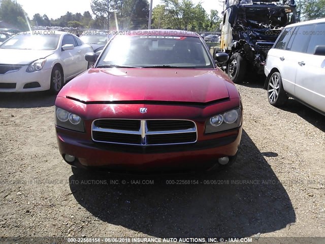 2B3KA43G07H706916 - 2007 DODGE CHARGER SE/SXT RED photo 6