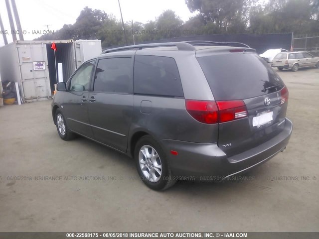 5TDZA22C25S357241 - 2005 TOYOTA SIENNA XLE/XLE LIMITED GRAY photo 3