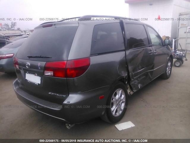 5TDZA22C25S357241 - 2005 TOYOTA SIENNA XLE/XLE LIMITED GRAY photo 4