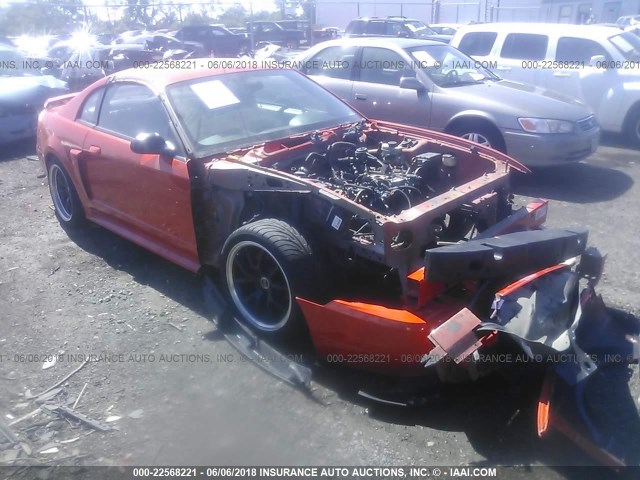 1FAFP42X74F178651 - 2004 FORD MUSTANG GT ORANGE photo 1