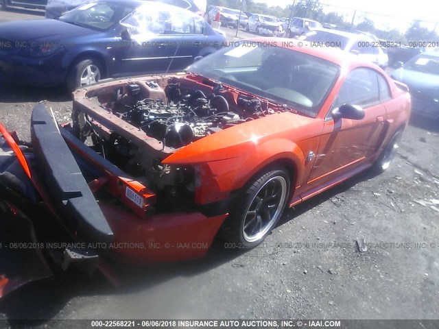 1FAFP42X74F178651 - 2004 FORD MUSTANG GT ORANGE photo 2