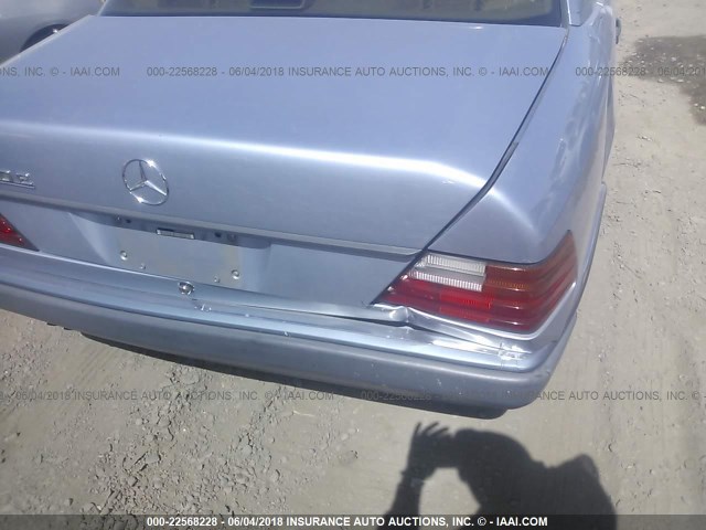 WDBEA34E3NB768964 - 1992 MERCEDES-BENZ 400 E BLUE photo 6