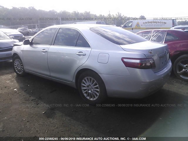 4T1BE46K78U204689 - 2008 TOYOTA CAMRY CE/LE/XLE/SE SILVER photo 3