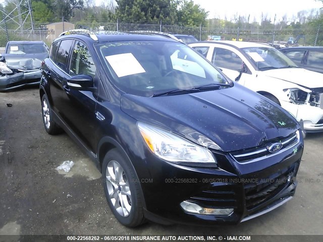 1FMCU9JXXGUB63013 - 2016 FORD ESCAPE TITANIUM BLACK photo 1