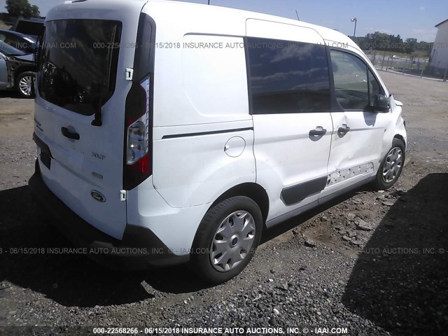 NM0KS6FX8F1175557 - 2015 FORD TRANSIT CONNECT XLT WHITE photo 4