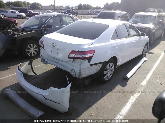 4T1BF3EK8AU535280 - 2010 TOYOTA CAMRY SE/LE/XLE 白色 照片 4
