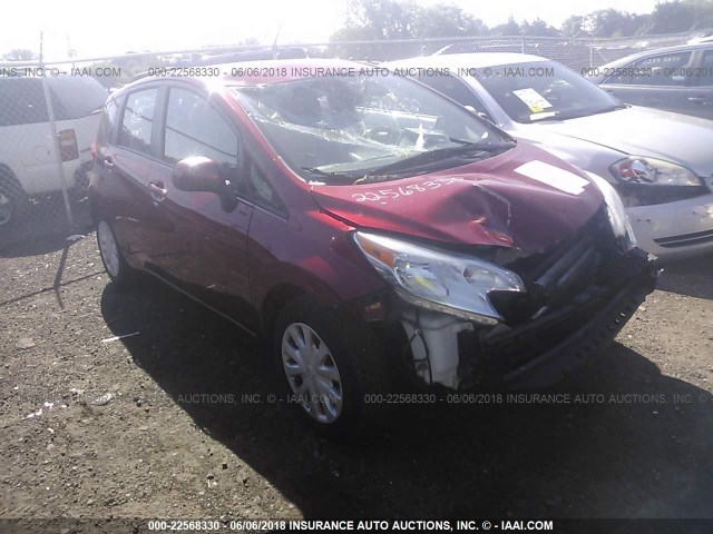 3N1CE2CP9EL368550 - 2014 NISSAN VERSA NOTE S/S PLUS/SV/SL RED photo 1