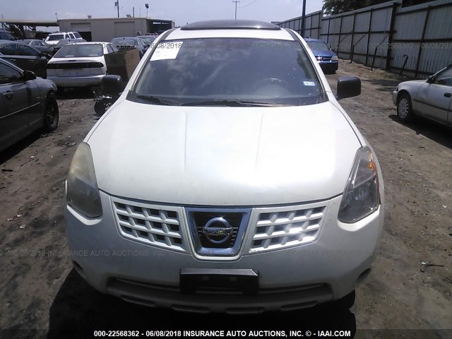 JN8AS58V39W446475 - 2009 NISSAN ROGUE S/SL WHITE photo 6