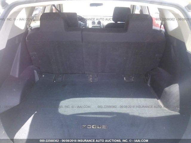 JN8AS58V39W446475 - 2009 NISSAN ROGUE S/SL WHITE photo 8