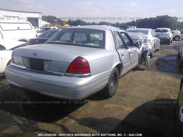 2FAFP71W7YX157206 - 2000 FORD CROWN VICTORIA POLICE INTERCEPTOR SILVER photo 4