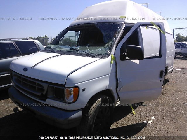 1FTNS24L22HA88747 - 2002 FORD ECONOLINE E250 VAN WHITE photo 6