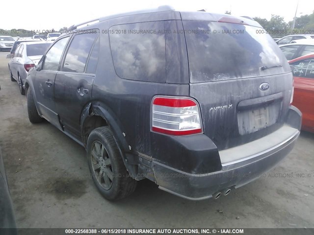 1FMDK02W28GA32377 - 2008 FORD TAURUS X SEL GRAY photo 3