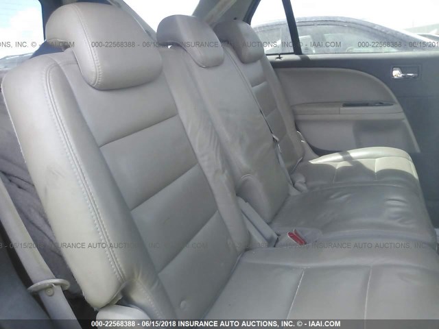 1FMDK02W28GA32377 - 2008 FORD TAURUS X SEL GRAY photo 8