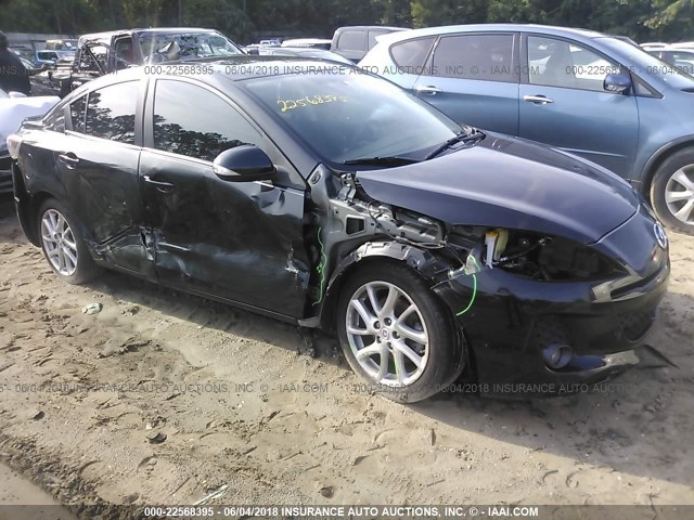 JM1BL1W51C1686931 - 2012 MAZDA 3 S BLACK photo 1