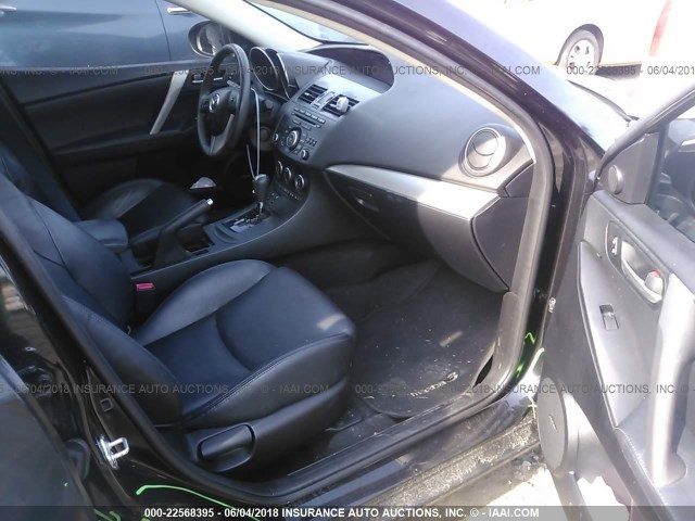 JM1BL1W51C1686931 - 2012 MAZDA 3 S BLACK photo 5