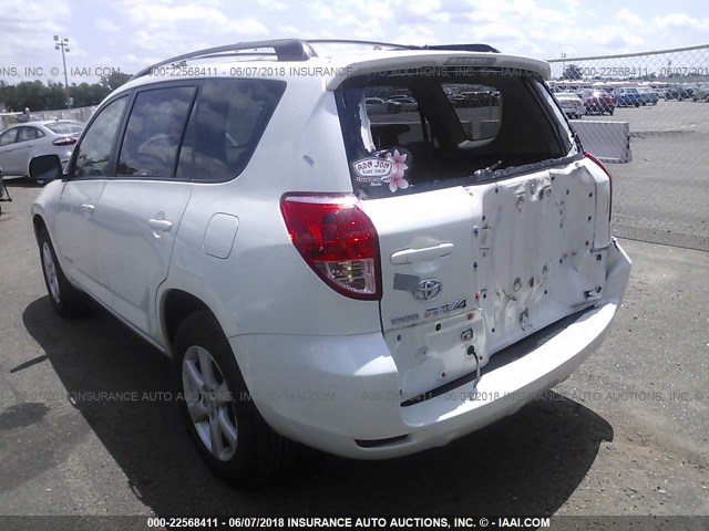 JTMZD31V065020302 - 2006 TOYOTA RAV4 LIMITED WHITE photo 3