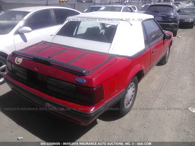 1FACP44A5LF178903 - 1990 FORD MUSTANG LX RED photo 4