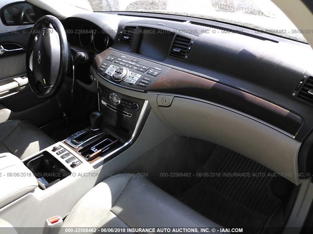 JNKBY01F78M550707 - 2008 INFINITI M45 GRAY photo 5