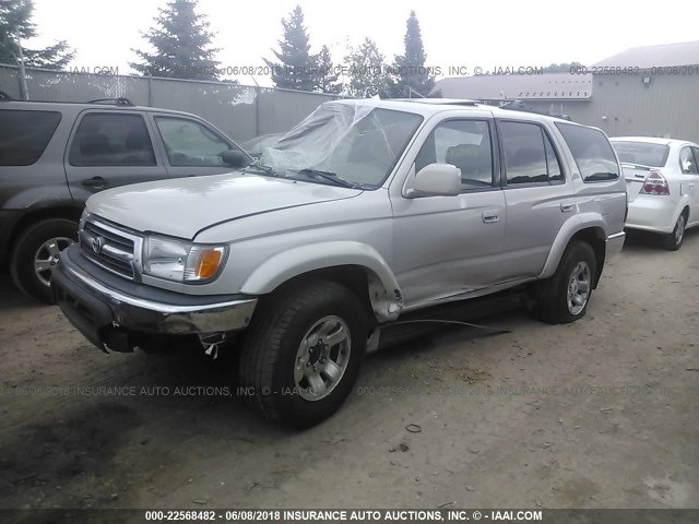 JT3HN86R2Y0269237 - 2000 TOYOTA 4RUNNER SR5 WHITE photo 2