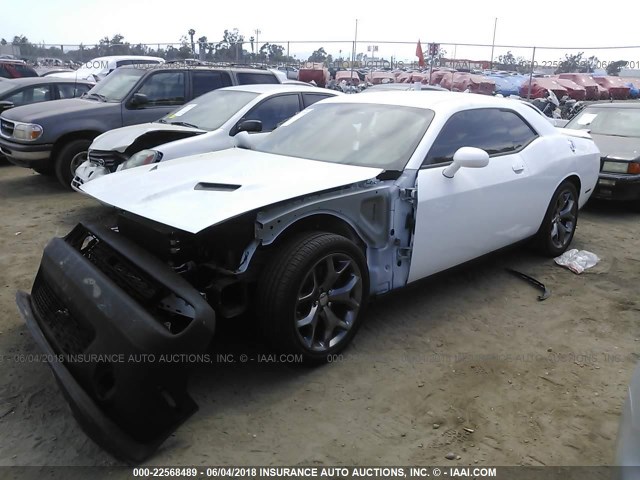 2C3CDZAG6HH560649 - 2017 DODGE CHALLENGER SXT WHITE photo 2