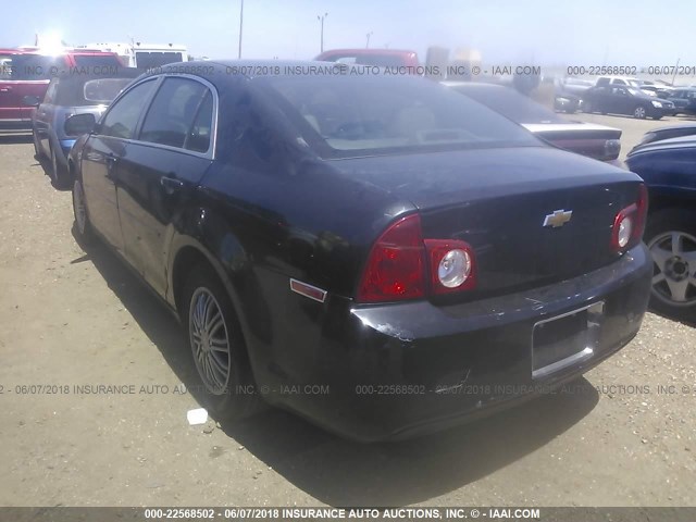 1G1ZG57B69F221760 - 2009 CHEVROLET MALIBU LS 黑色 照片 3