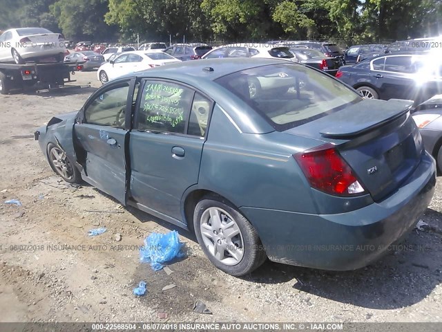 1G8AJ55F17Z194145 - 2007 SATURN ION LEVEL 2 GREEN photo 3