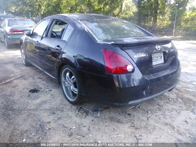 1N4BA41E77C803801 - 2007 NISSAN MAXIMA SE/SL BLACK photo 3