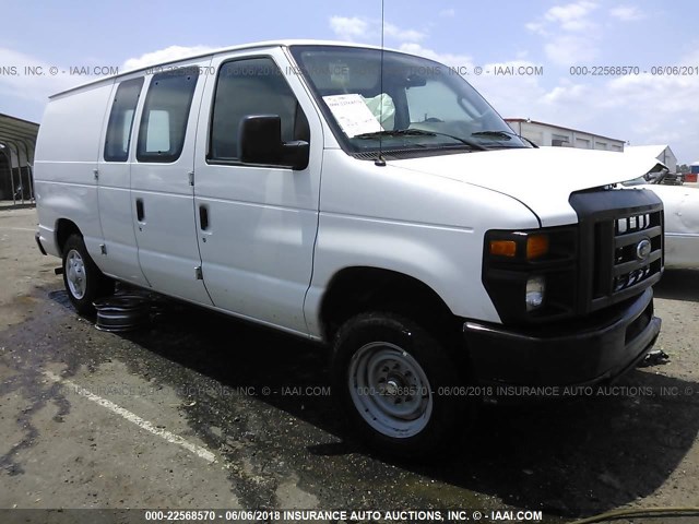 1FTNE1EW2DDA90969 - 2013 FORD ECONOLINE E150 VAN WHITE photo 1