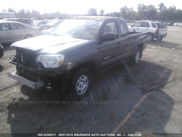 5TFTX4CN6CX018408 - 2012 TOYOTA TACOMA ACCESS CAB Grau Foto 2