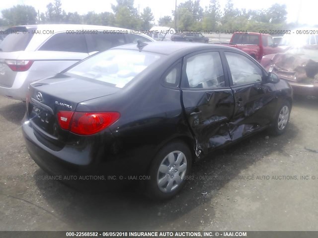 KMHDU46D19U655289 - 2009 HYUNDAI ELANTRA GLS/SE BLACK photo 4