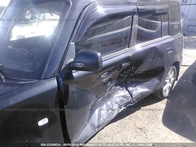 JTLKT324X64058009 - 2006 TOYOTA SCION XB 黑色 照片 6