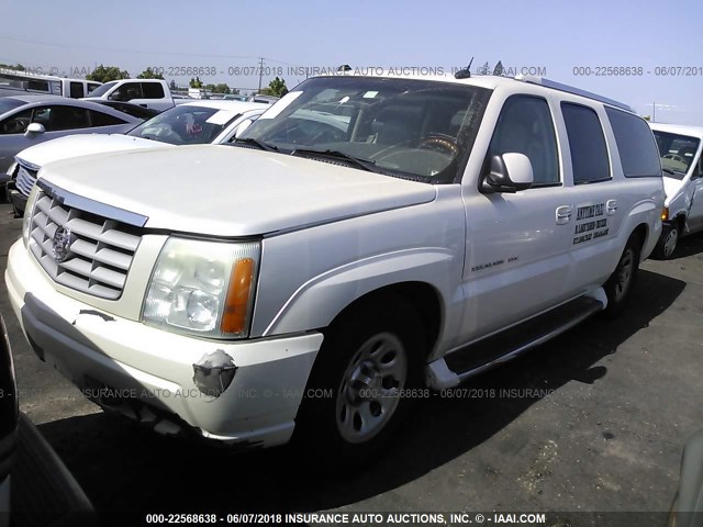 3GYFK66N64G107219 - 2004 CADILLAC ESCALADE ESV WHITE photo 2