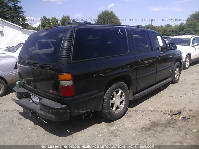 1GKFK66U82J121054 - 2002 GMC DENALI XL K1500 BLACK photo 4