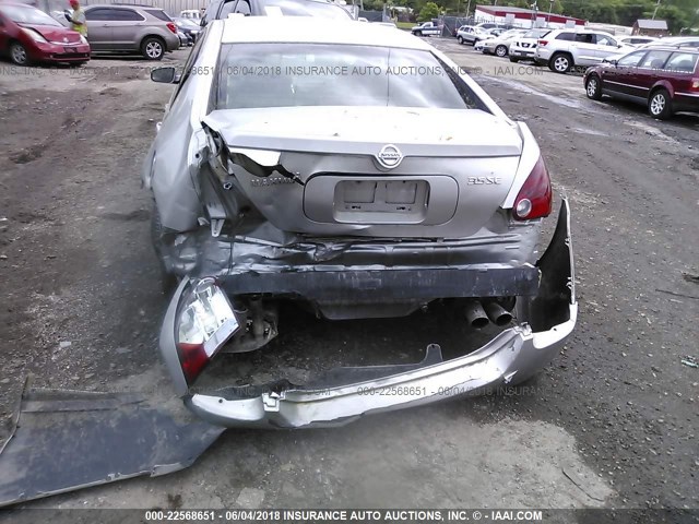 1N4BA41E05C812773 - 2005 NISSAN MAXIMA SE/SL SILVER photo 6