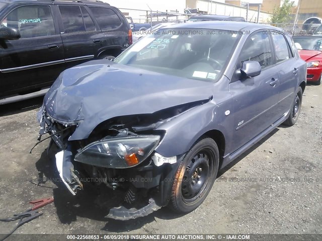 JM1BK344981808953 - 2008 MAZDA 3 HATCHBACK GRAY photo 2