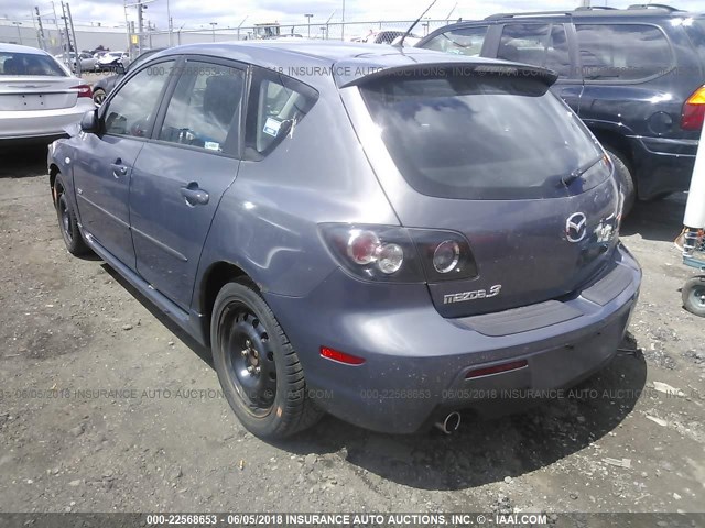 JM1BK344981808953 - 2008 MAZDA 3 HATCHBACK GRAY photo 3