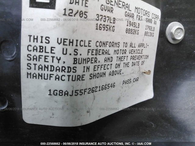 1G8AJ55F26Z166546 - 2006 SATURN ION LEVEL 2 Gümüş foto 9