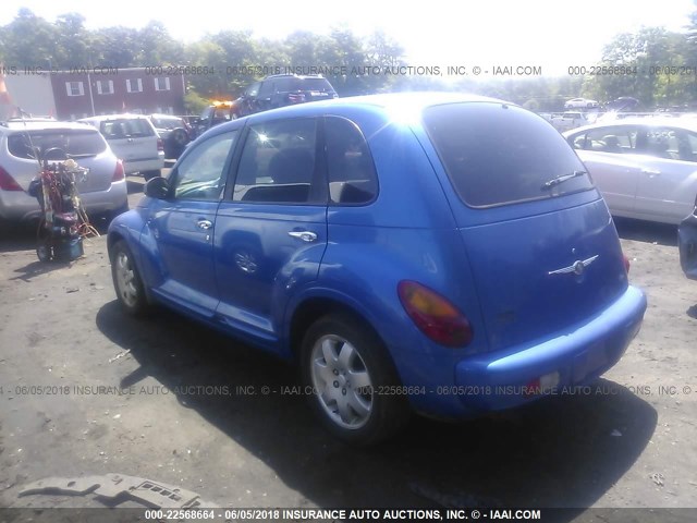 3C4FY58B14T206166 - 2004 CHRYSLER PT CRUISER TOURING BLUE photo 3