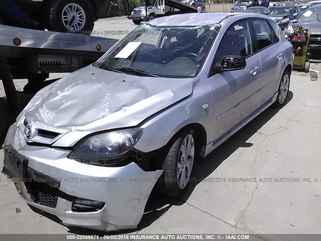 JM1BK344681154591 - 2008 MAZDA 3 HATCHBACK SILVER photo 2