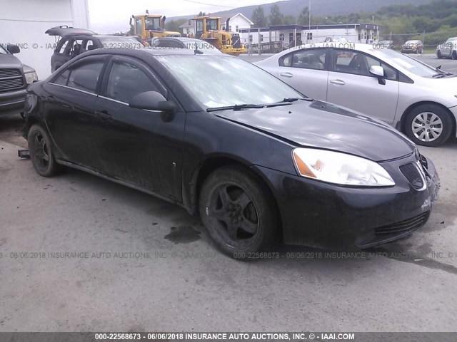 1G2ZG57B684261861 - 2008 PONTIAC G6 SE BLACK photo 1